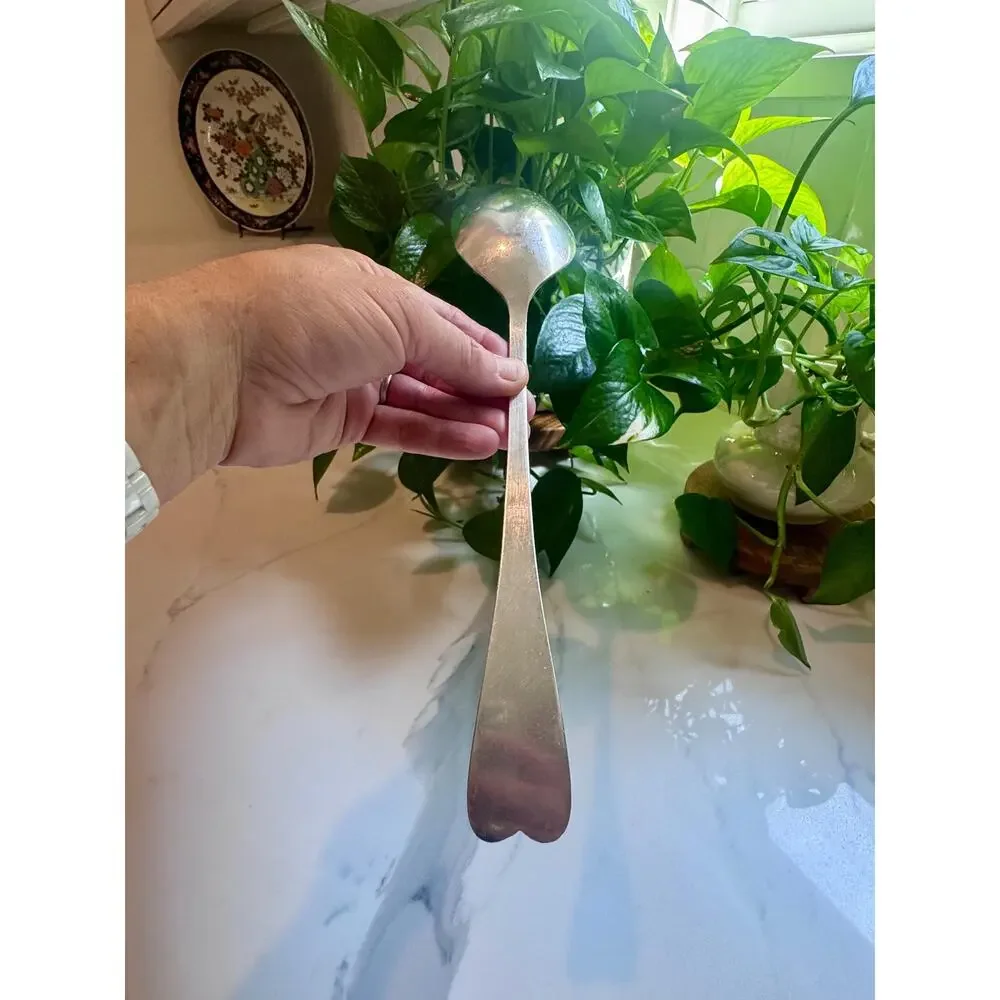 Vintage Reed & Barton Large Silver-Plated Catering Buffet Serving Spoons Fork